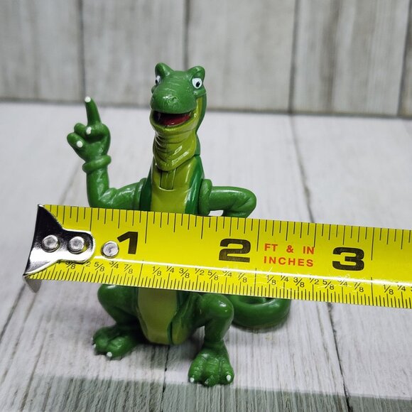 Vintage Rainforest Cafe Iggy Iguana Action Figure 2000 Poseable Green 3'' Tall - Picture 6 of 7